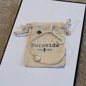 Pura Vida White Adjustable Bracelet